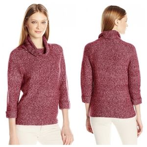 Leo & Nicole Cowl Neck 3/4 Sleeve Sweater